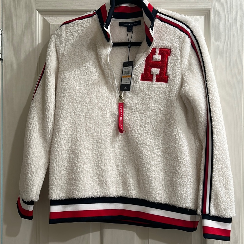 Tommy Hilfiger Fleece half zip Jacket Sz.S NWT